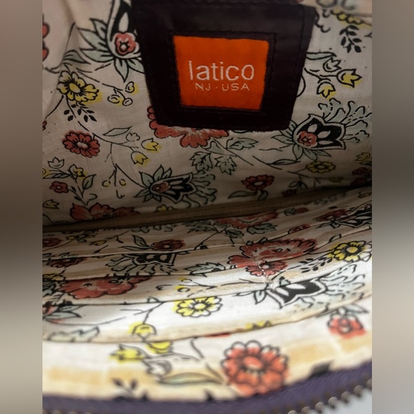 Elegant Dark Purple Pebbled Leather Clutch - Picture 8 of 11